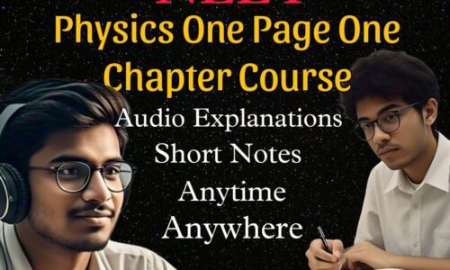 NEET Physics ONE Page ONE Chapter COURSE